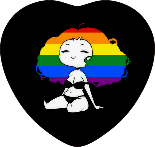 Nemore gay flag button pin