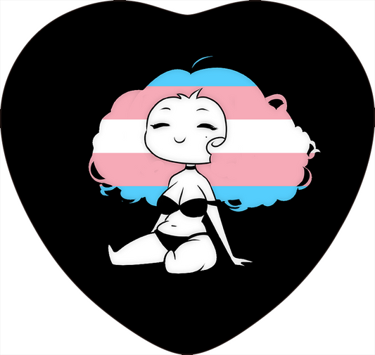 Nemore trans flag button pin